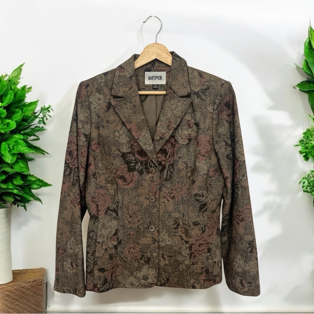 Kasper Vintage Floral Blazer